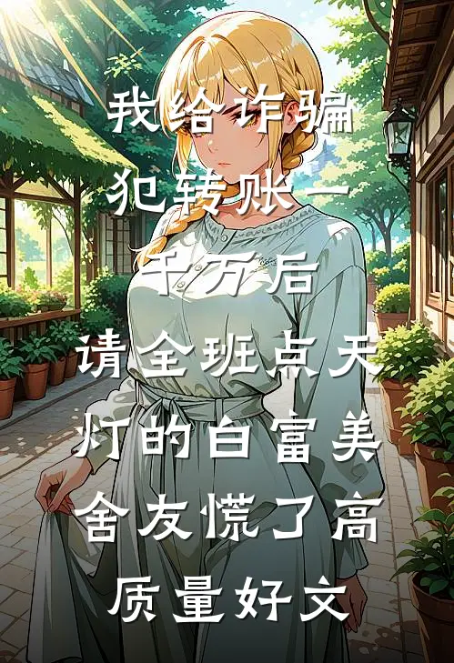我给诈骗犯转账一千万后，请全班点天灯的白富美舍友慌了高质量好文