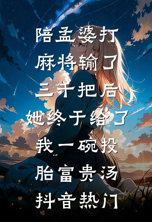 陪孟婆打麻将输了三千把后，她终于给了我一碗投胎富贵汤抖音热门
