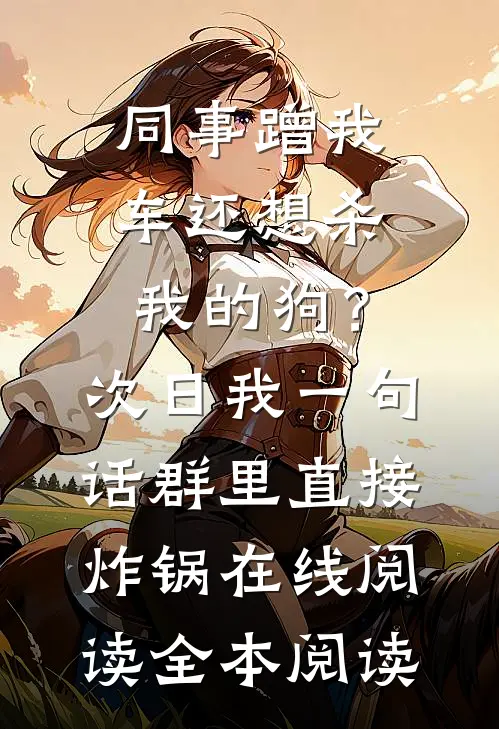 同事蹭我车还想杀我的狗？次日我一句话群里直接炸锅在线阅读全本阅读