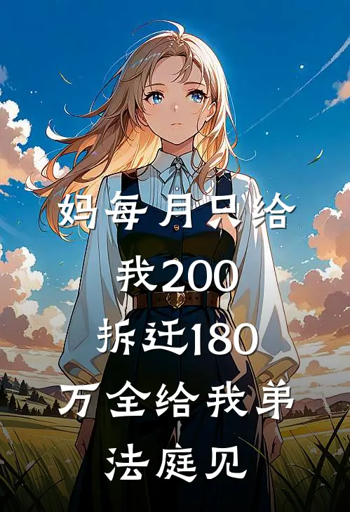 妈每月只给我200，拆迁180万全给我弟，法庭见。