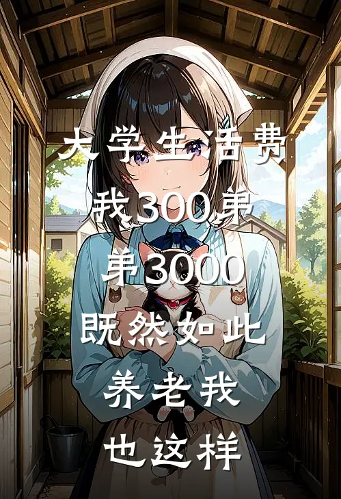 大学生活费我300弟弟3000，既然如此，养老我也这样