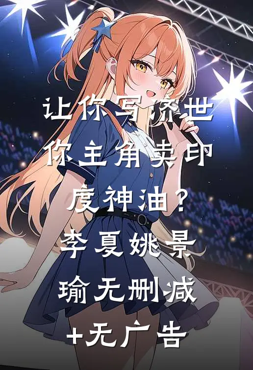 让你写济世，你主角卖印度神油？李夏姚景瑜无删减+无广告