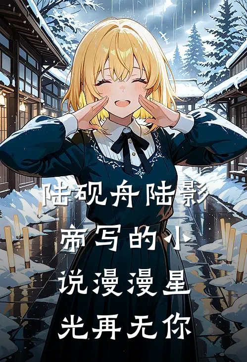 陆砚舟陆影帝写的小说漫漫星光再无你