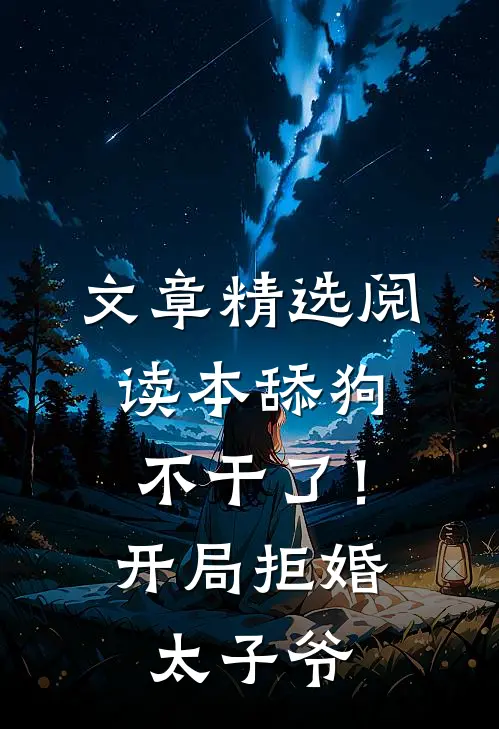 文章精选阅读本舔狗不干了！开局拒婚太子爷