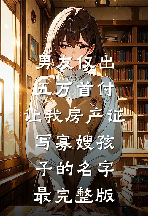 男友仅出五万首付，让我房产证写寡嫂孩子的名字最完整版
