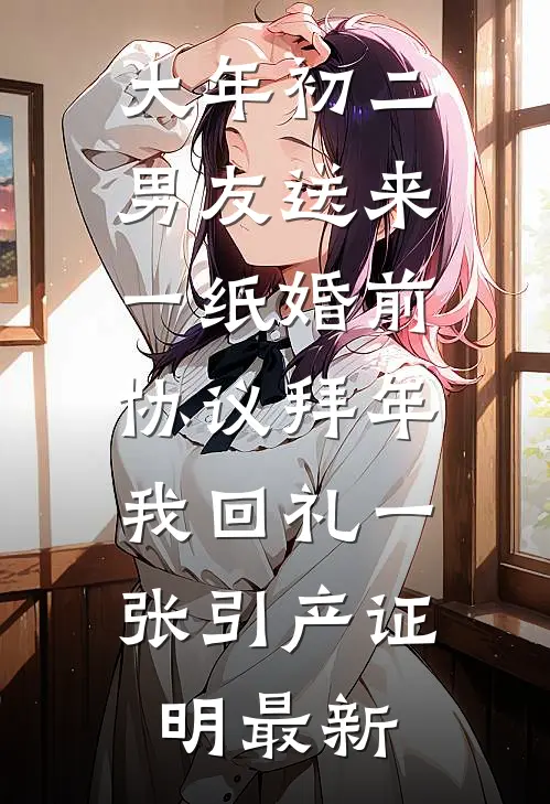 大年初二男友送来一纸婚前协议拜年，我回礼一张引产证明最新