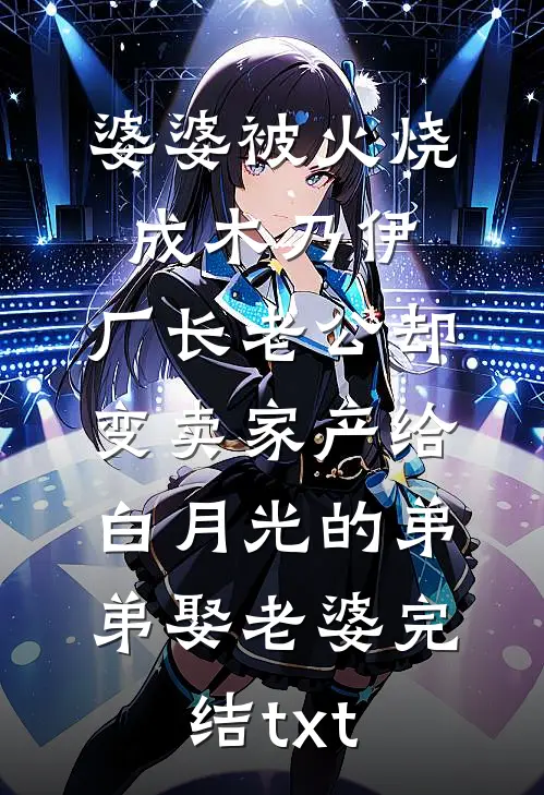 婆婆被火烧成木乃伊，厂长老公却变卖家产给白月光的弟弟娶老婆完结txt