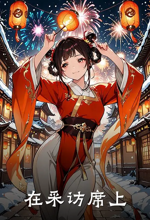在采访席上