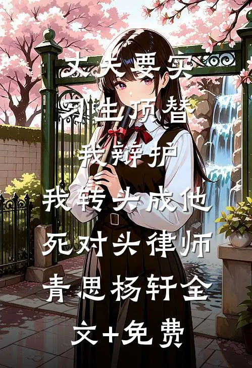 丈夫要实习生顶替我辩护，我转头成他死对头律师青思杨轩全文+免费