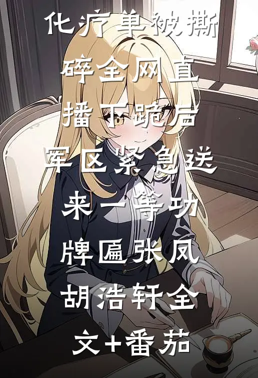 化疗单被撕碎全网直播下跪后，军区紧急送来一等功牌匾张凤胡浩轩全文+番茄