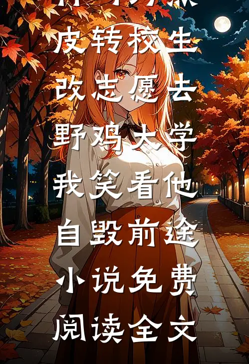 竹马为黑皮转校生改志愿去野鸡大学，我笑看他自毁前途小说免费阅读全文