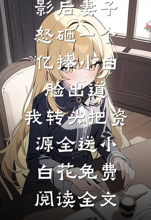 影后妻子怒砸一个亿捧小白脸出道，我转头把资源全送小白花免费阅读全文