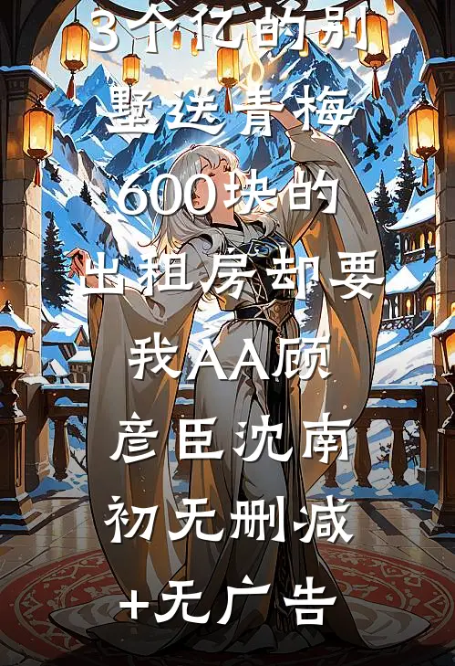 3个亿的别墅送青梅，600块的出租房却要我AA顾彦臣沈南初无删减+无广告