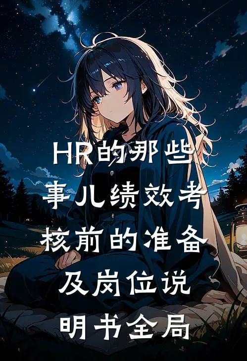 HR的那些事儿-绩效考核前的准备及岗位说明书全局