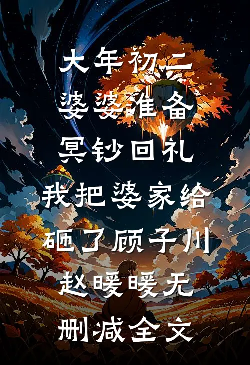 大年初二婆婆准备冥钞回礼，我把婆家给砸了顾子川赵暖暖无删减全文