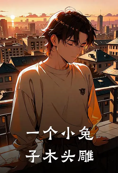一个小兔子木头雕